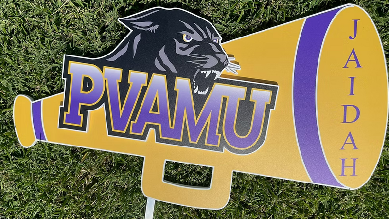 Prairie View A&M Cheer Yard Sign