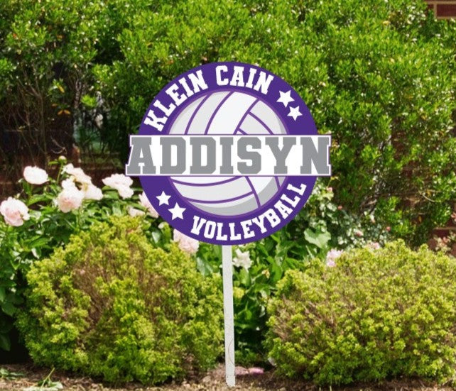Klein Cain Volleyball Yard Sign image 0