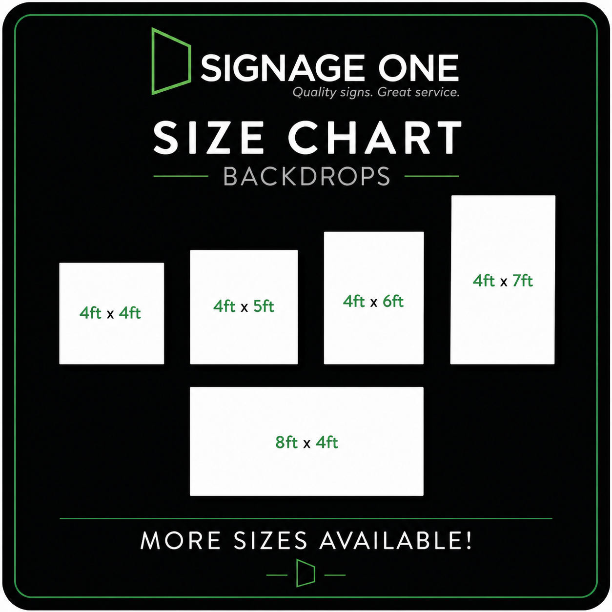 Custom Black Foam Boards and Backdrops