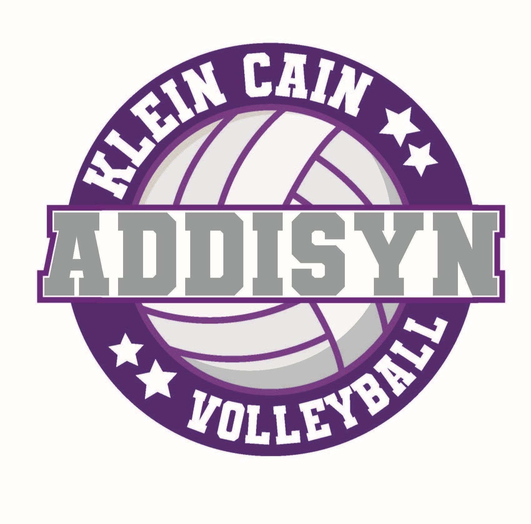 Klein Cain Volleyball Yard Sign image 1